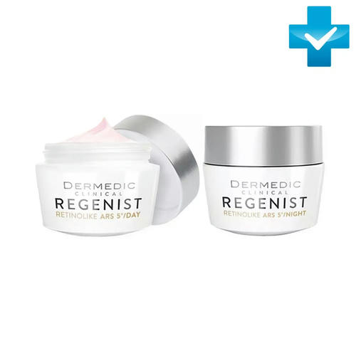 Дермедик Набор (дневной восстанавливающий крем 50 г + ночной восстанавливающий крем 50 г) (Dermedic, Regenist)