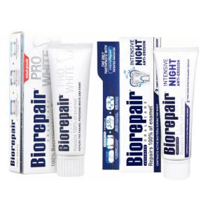 Биорепейр Набор зубных паст для сохранения белизны, 2х75 мл (Biorepair, Отбеливание и лечение)