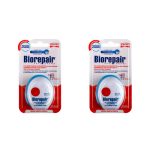 Биорепейр Набор Ультраплоская зубная нить с воском для чувст.зубов Ultra-Flat Waxed Floss, 30м*2 штуки (Biorepair, Уход за зубами)