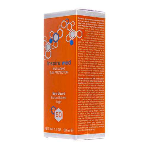 Инспира Косметикс Солнцезащитная эмульсия Sun Guard SPF 50, 50 мл (Inspira Cosmetics, Sun Line) — изображение 3
