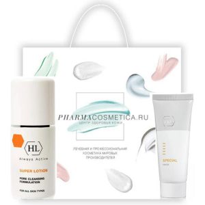 Холи Лэнд Подарочный набор: маска для жирной кожи, 70 мл + лосьон, 125 мл (Holyland Laboratories, Lotions)