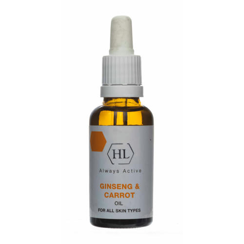 Холи Лэнд Обновляющий и восстанавливающий кожу любого типа масляный концентрат GINSENG & CARROT OIL, 30 мл (Holyland Laboratories, Ginseng & Carrot) — изображение 2