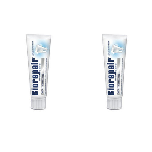 Биорепейр Набор Биорепеир Зубная паста отбеливающая 75 мл*2 штуки (Biorepair, Отбеливание и лечение) — изображение 2