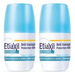 Этиаксил Набор роликовых дезодорантов для чувствительной кожи, 2 х 50 мл (Etiaxil, Среднее потоотделение)