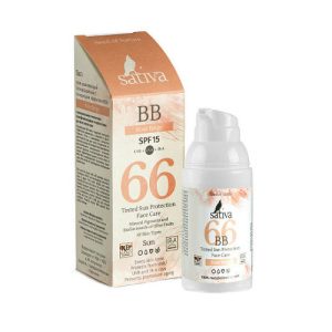 Сатива ВВ-крем ухаживающий "№66 Rose Beige SPF 15", 30 мл (Sativa, Sun)