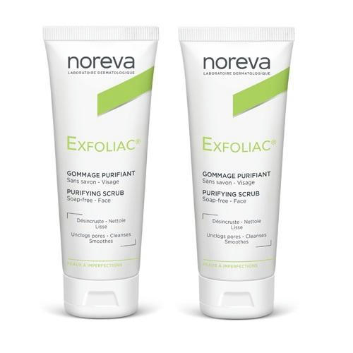 Норева Комплект Эксфолиак Очищающий скраб 2х50 мл (Noreva, Exfoliac)