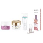 Янсен Косметикс Набор "Глубокое питание и сияние": крем для тела 200 мл + сыворотка для век 1,5 мл х 7 шт + гель-маска 75 мл + крем-маска 50 мл (Janssen Cosmetics, Mature Skin)