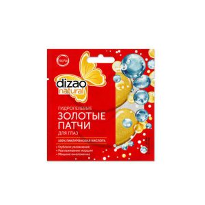Дизао Гидрогелевые Золотые патчи для глаз 100% гиалуроновая кислота 1шт (Dizao, Патчи для глаз)