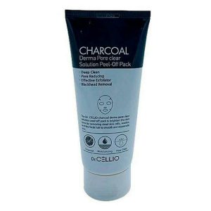 Dr.Cellio Peel Off Маска для лица отшелушивающая с древесным углем Dr. Cellio Charcoal Derma Pore Clear Solution Peel Off Pack