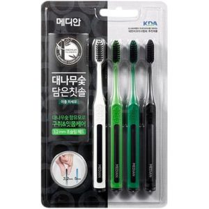 Median Зубная щетка Bamboo Charcoal Toothbrush набор