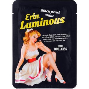 Baviphat Маска тканевая с экстр. черного жемчуга Urban Dollkiss The Mask Black Pearl Shine