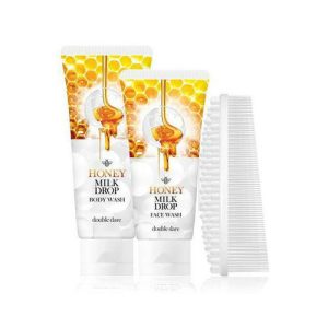 Double Dare Honey Milk Drop Face And Body Wash With I.M. Buddy - Набор для ухода за кожей лица и тела