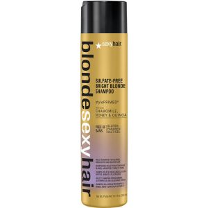 Sexy Hair Sulfate-Free Bright Blonde Shampoo - Шампунь корректирующий сияющий блонд без сульфатов 300 мл