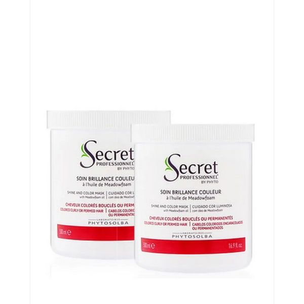 Kydra Secret Professionnel Soin Brillance Couleur - Восстанавливающая маска с маслом мятлика лугового для окрашенных волос 2х500 мл