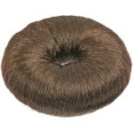 Кольцо тёмно-коричневое для вечерних причёсок (хлопок)