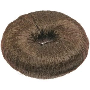 Кольцо тёмно-коричневое для вечерних причёсок (хлопок)