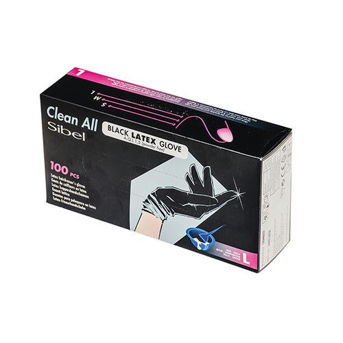 Перчатки парикмахерские черные 100 штук. Размер L — изображение 2