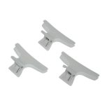 Зажимы для волос 80 мм белые