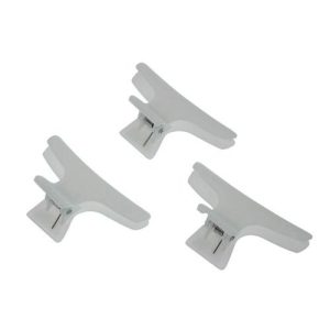 Зажимы для волос 80 мм белые