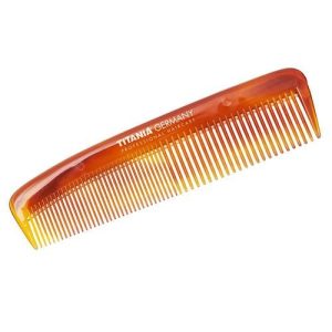 Расчёска карманная желто-коричневая