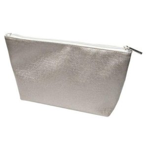 Косметичка серый металлик 23х8,5х17см