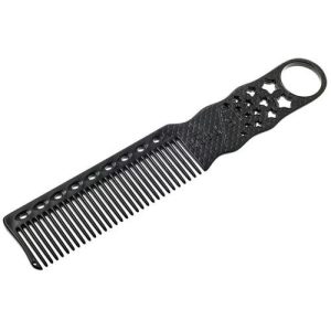 Расческая для стрижки коротких волос под машинку карбон