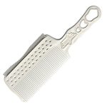 Расчёска с ручкой и зубцами на обушке с направляющей рельсой для стрижки под машинку