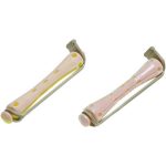 Коклюшки 6,5 мм короткие бело-розовые, 12 штук в упаковке