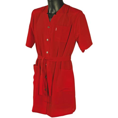 Халат для косметолога красный