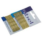 Невидимки 70 мм медно - бежевые 24 штуки