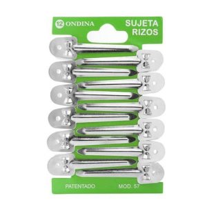 Зажим металлический маленький, 12 штук в упаковке