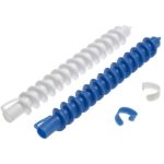 Бигуди 12 мм спиральные, в комплекте с зажимами