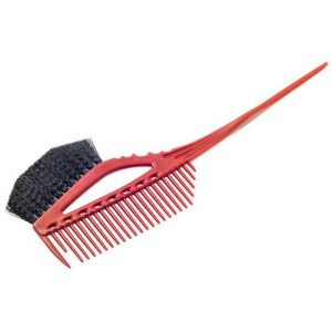 Кисточка для окрашивания с расческой Y.S. Park красная