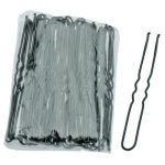 Шпильки для волос 50 мм чёрные волнистые