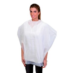 Накидка для парикмахерских работ одноразовая 115х84см