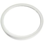 Круглое белое зеркало 22 см с ручкой