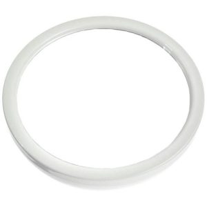 Круглое белое зеркало 22 см с ручкой