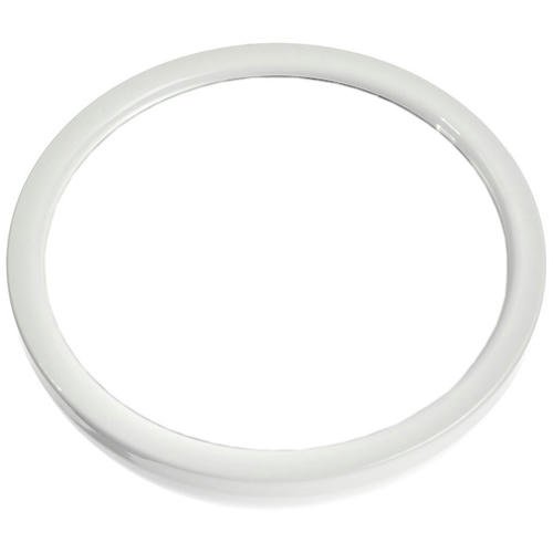 Круглое белое зеркало 22 см с ручкой