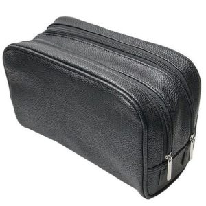 Косметичка мужская черная 26х10х16см
