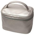 Косметичка серый металлик 19х12,5х14см