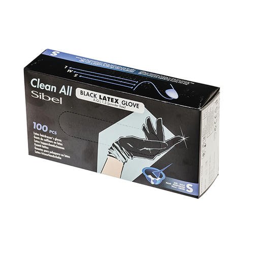 Перчатки парикмахерские черные 100 штук. Размер S — изображение 2