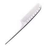 Расчёска широкая с хвостиком белая