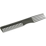 Расчёска с пластиковой "вилкой" черная