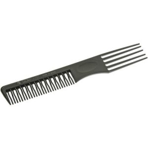 Расчёска с пластиковой "вилкой" черная