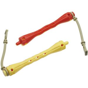 Коклюшки пластиковые жёлто-красные (12 штук)