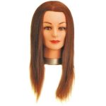 Голова учебная шатен, длина волос 30/40 см