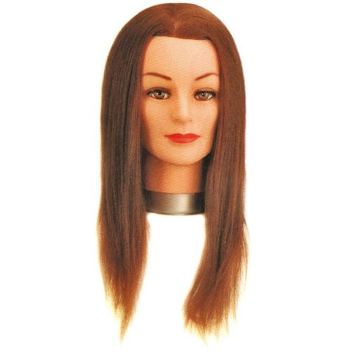 Голова учебная шатен, длина волос 30/40 см