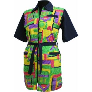 Халат для парикмахера цветной