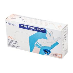 Перчатки винил 100 шт (M)