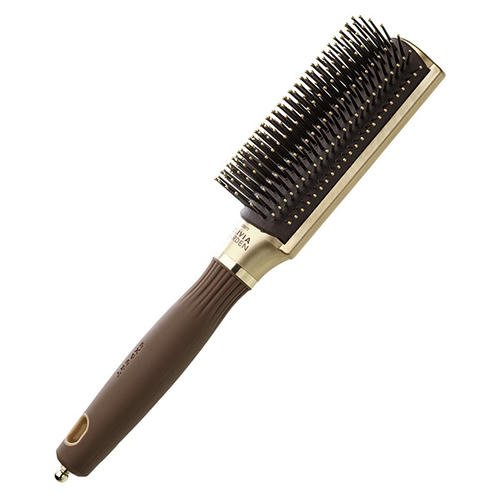 Щетка EXPERT STYLE CONTROL Nylon Bristles Gold&Brown 9 рядов — изображение 4